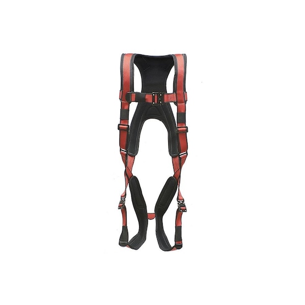 Super Anchor Safety Small - Gray Frame/Red Webbing Pro-Deluxe Full Body Harness PD-6101-GRS - main